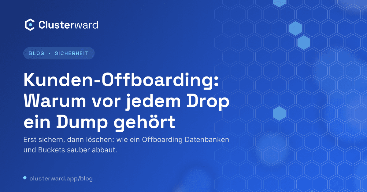 Titelbild: Kunden-Offboarding: Warum vor jedem Drop ein Dump gehört