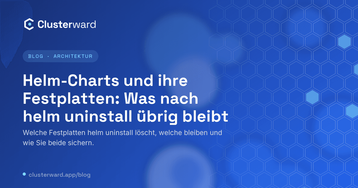 Titelbild: Helm-Charts und ihre Festplatten: Was nach helm uninstall übrig bleibt