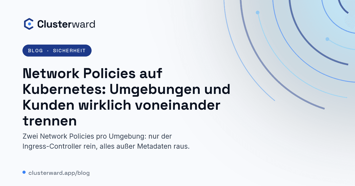 Titelbild: Network Policies auf Kubernetes: Umgebungen und Kunden wirklich voneinander trennen