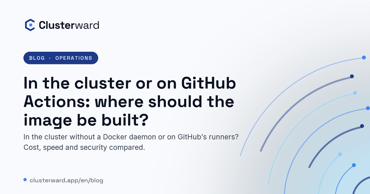 Cover image: In the cluster or on GitHub Actions: where should the image be built?