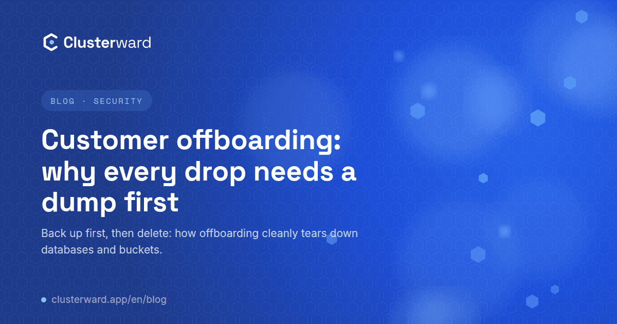 Cover image: Customer offboarding: why every drop needs a dump first