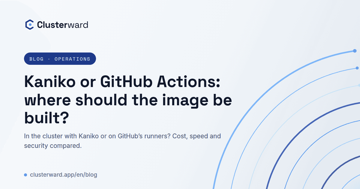 Cover image: Kaniko or GitHub Actions: where should the image be built?