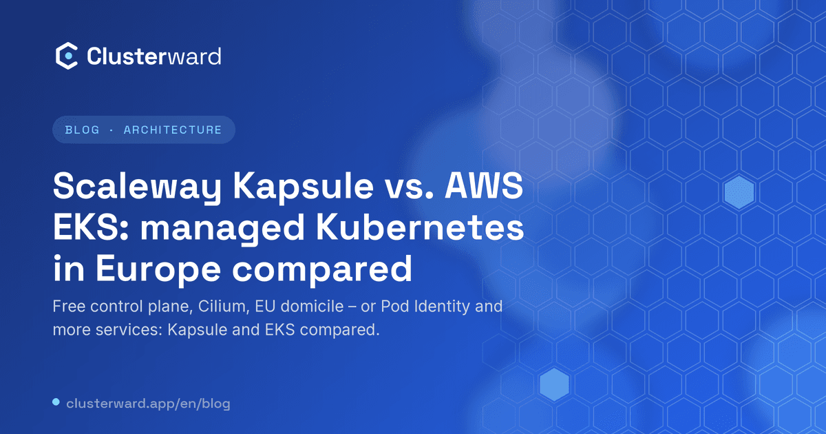 Cover image: Scaleway Kapsule vs. AWS EKS: managed Kubernetes in Europe compared
