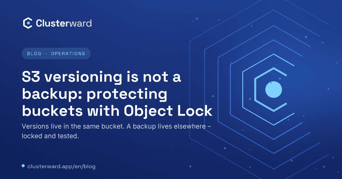 Cover image: S3 versioning is not a backup: protecting buckets with Object Lock