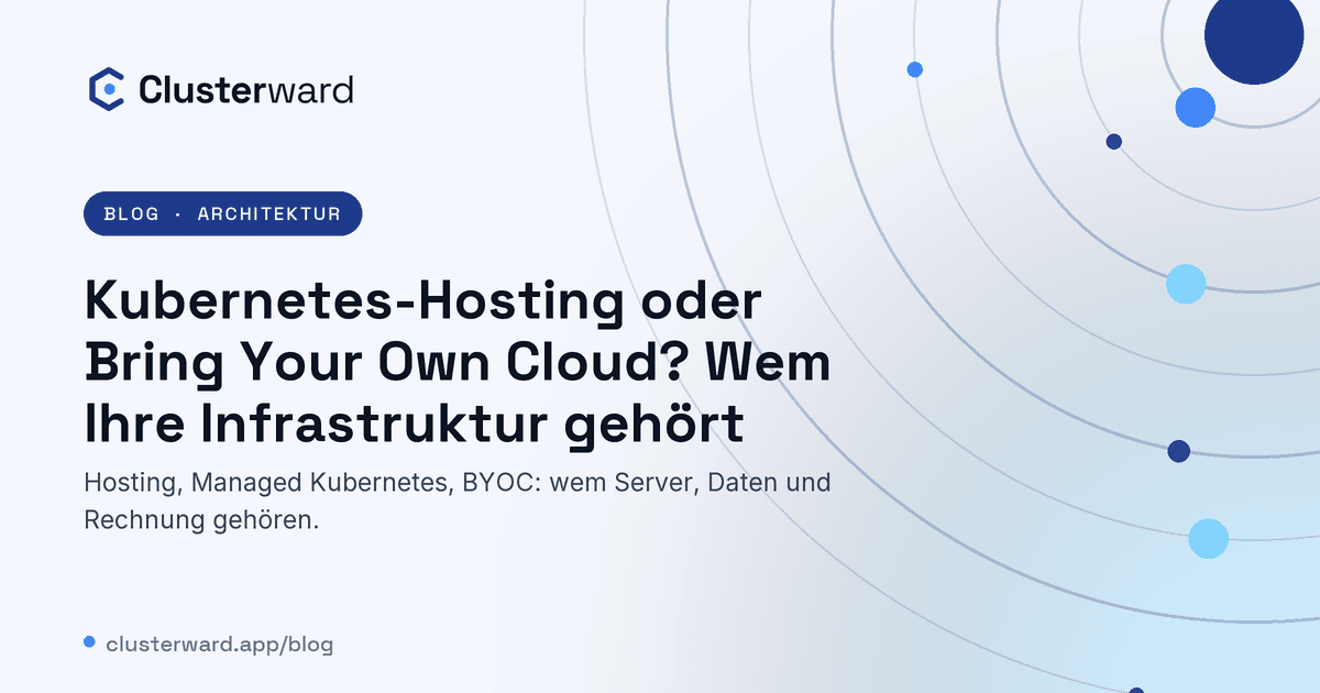 Titelbild: Kubernetes-Hosting oder Bring Your Own Cloud? Wem Ihre Infrastruktur gehört
